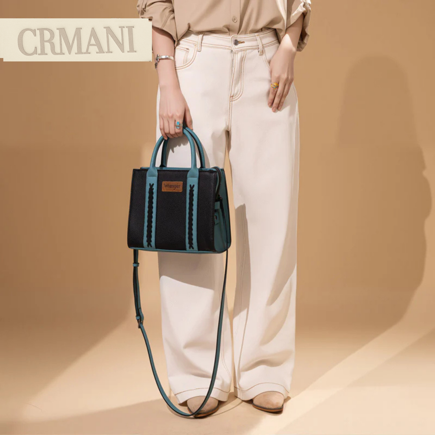 Crmani Whipstitch Crossbody Tote Bag